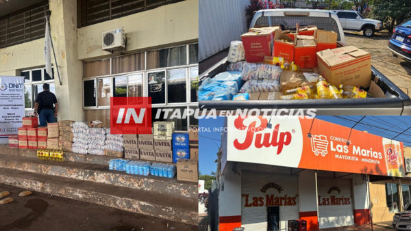 INCAUTARON MERCADERÍAS DE CONTRABANDO EN LOCAL DE ENCARNACIÓN - Itapúa Noticias