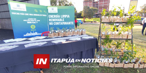 ENTIDAD BINACIONAL YACYRETÁ OBSEQUIÓ PLANTINES POR EL DÍA DEL ÁRBOL - Itapúa Noticias