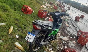 Camión repartidor de bebidas vuelca su carga y provoca accidente en Canindeyú – Prensa 5