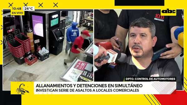 Desbaratan grupo que se dedicaba a asaltar minimercados - ABC Noticias - ABC Color
