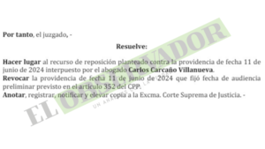 Apelación pendiente motiva revocatoria de convocatoria a preliminar en causa a exjueza