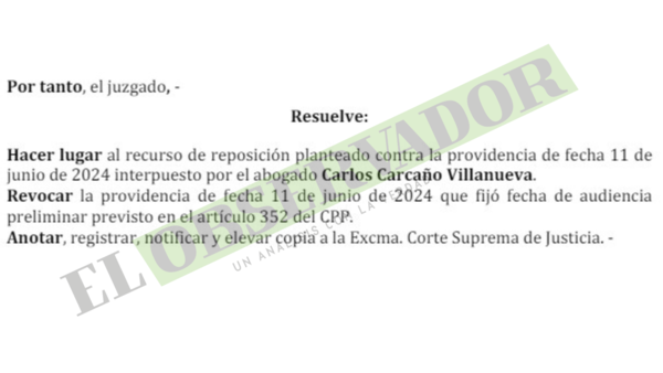 Apelación pendiente motiva revocatoria de convocatoria a preliminar en causa a exjueza
