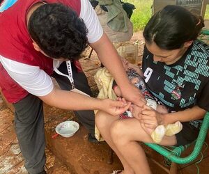 Vacunación casa por casa en zona Itaipyte