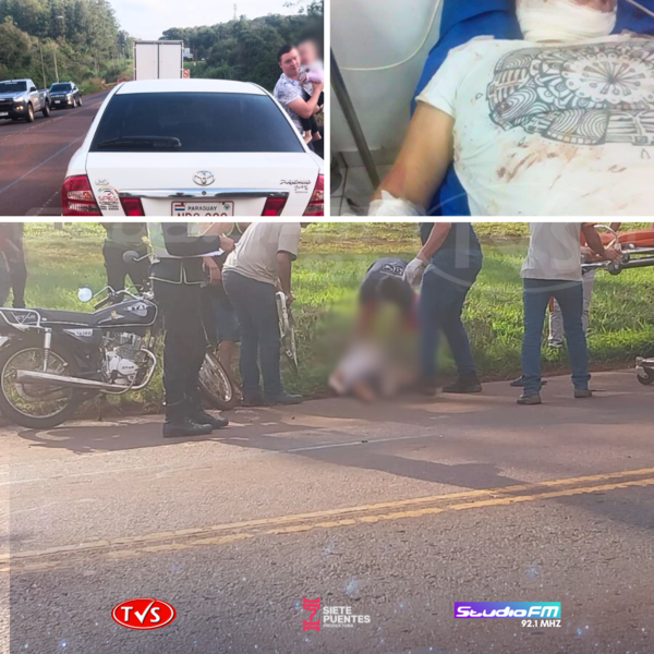 LESIONADO GRAVE POR SINIESTRO VIAL EN OBLIGADO. - TVS