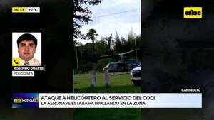 Video: criminales atacaron un helicóptero militar en Brítez Cue, Canindeyú - ABC Noticias - ABC Color