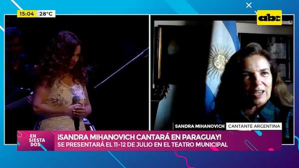 Video: ¡Sandra Mihanovich cantará en Paraguay! - Ensiestados - ABC Color