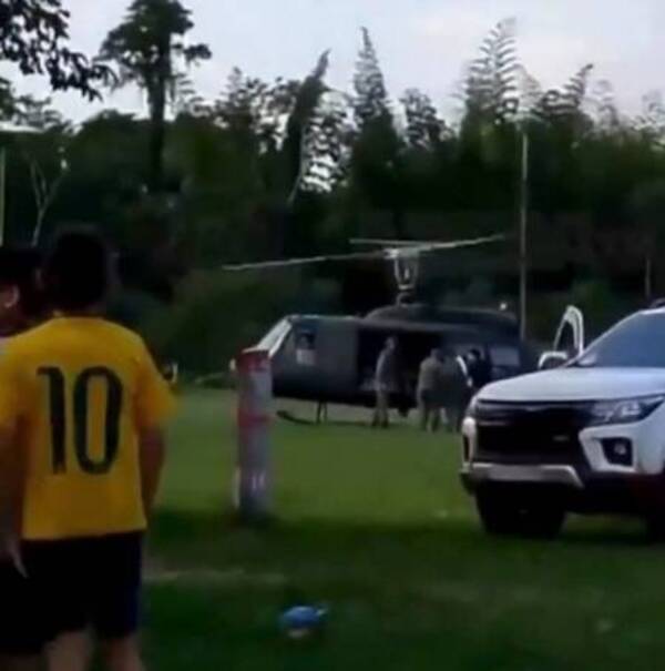 Balearon helicóptero de la FTA en Canindeyú