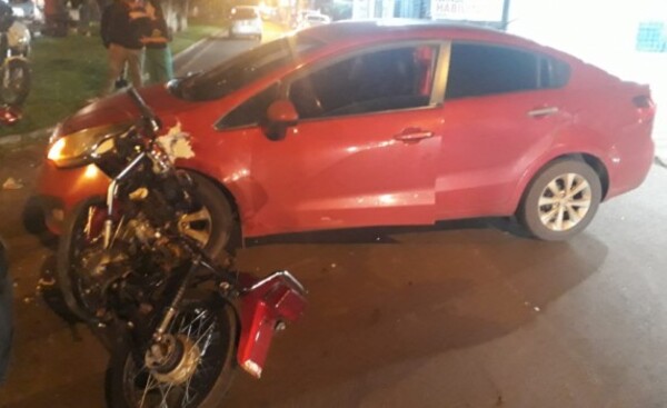 Motociclista sufre lesiones en accidente en el barrio La Blanca