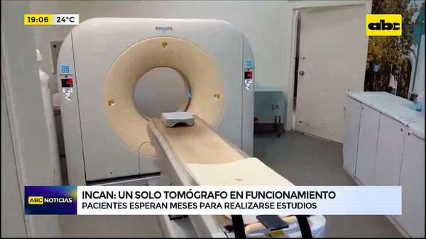 Incan: un solo tomógrafo en funcionamiento - ABC Noticias - ABC Color