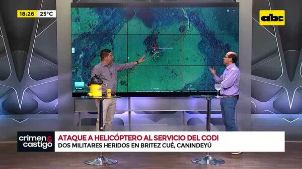 Video: detalles de cómo fue el ataque a un helicóptero de las FF. AA. que dejó dos militares heridos - Crimen y castigo - ABC Color