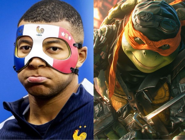 Kylian Mbappé reencarnó en Donatello de las Tortugas Ninja
