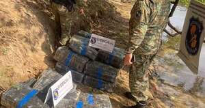 La Nación / Policía comisa 372 kg de presunta marihuana