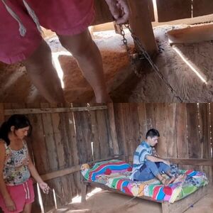 MADRE DECIDIÓ ATAR A SU HIJO