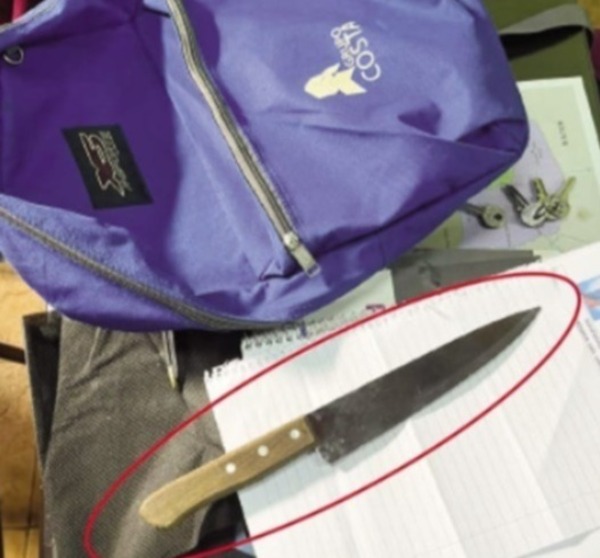 Alumno llevó cuchillo a escuela y asustó a comunidad educativa
