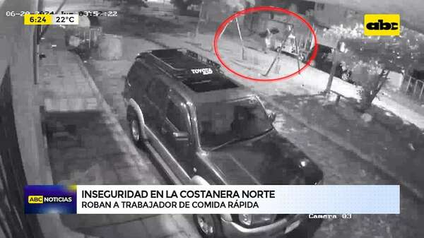 Inseguridad en la Costanera Norte: un trabajador de comida rápida sufrió robo - ABC Noticias - ABC Color