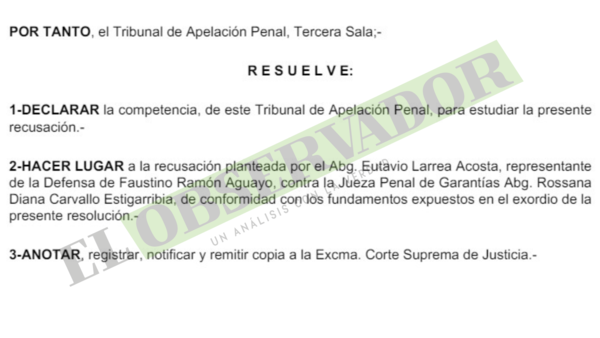 Tribunal aparta a jueza en causa a supuesto narco por acusación ante el JEM