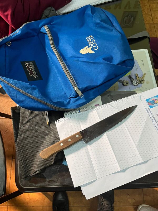 Alumno llevó cuchillo a escuela y asustó a comunidad educativa