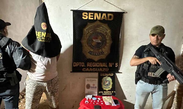 SENAD atrapó a traficante de "chespi" en Coronel Oviedo – Prensa 5