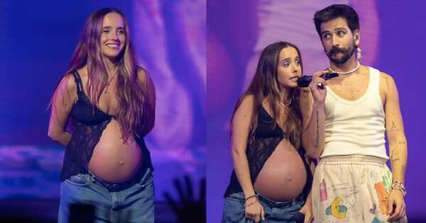 La Nación / ¡Evaluna se presentó en tarima con Camilo sin pensar en la audición del bebé!