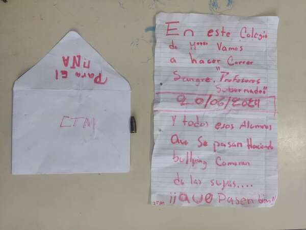 Areguá: amenazas y bala desatan alarma en Colegio Cadetes del Chaco - Nacionales - ABC Color