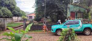 ANDE intervino vivienda por supuesta conexión clandestina en el B° San Isidro