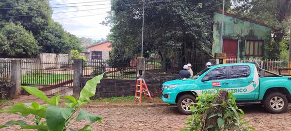 ANDE intervino vivienda por supuesta conexión clandestina en el B° San Isidro