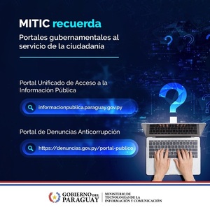 MITIC recuerda a la ciudadanía los canales de comunicación habilitados para realizar consultas • PARAGUAY TV HD