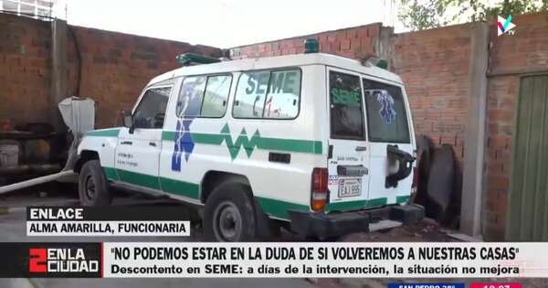 Diario HOY | A un mes de la intervención, no hay mejoras en el SEME, denuncian funcionarios