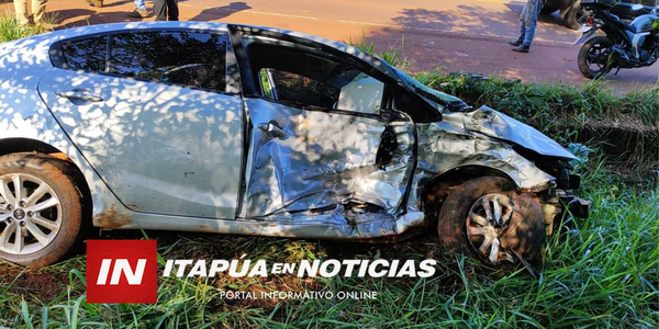 GRAVE ACCIDENTE DE TRÁNSITO DEJÓ COMO SALDO A UNA MUJER LESIONADA - Itapúa Noticias