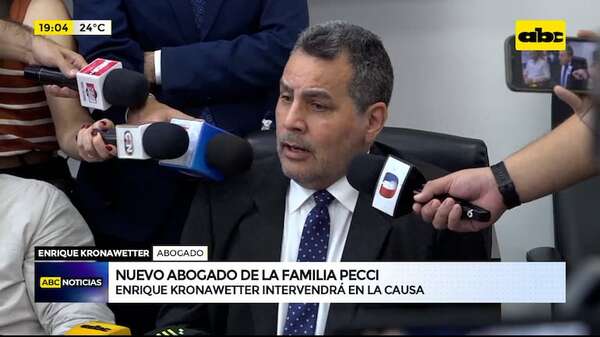 Nuevo abogado de la familia Pecci: Enrique Kronawetter intervendrá en la causa  - ABC Noticias - ABC Color