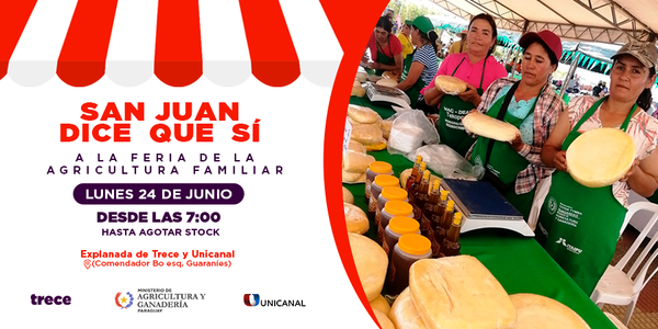 ¡Invitan a San Juan Ára en feria de agricultura familia en Unicanal! - Unicanal