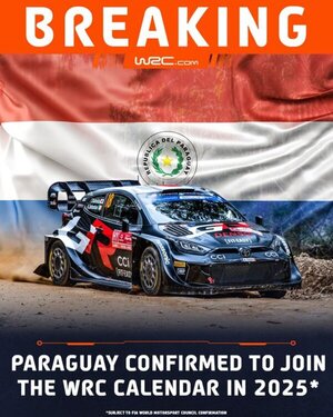 Paraguay será sede del World Rally Championship