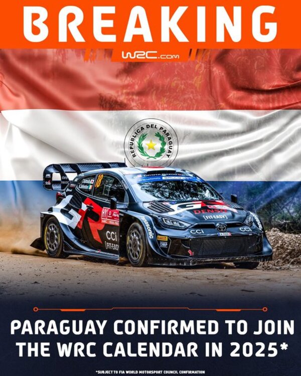 Paraguay será sede del World Rally Championship