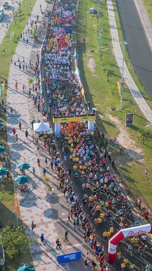 Corrida Dequeni reunió a más de 1.600 corredores en la Costanera de Asunción