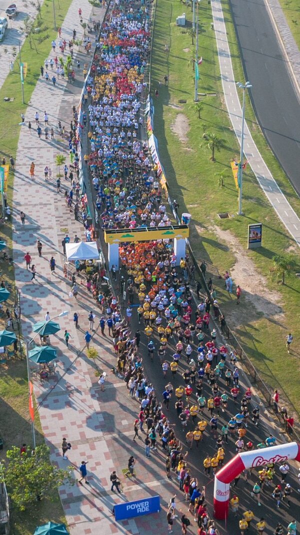 Corrida Dequeni reunió a más de 1.600 corredores en la Costanera de Asunción
