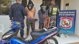 Detienen a dos hombres por hurto agravado en Horqueta