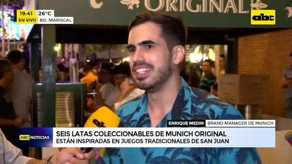 Seis latas coleccionables de Munich Original están inspiradas en juegos tradicionales de San Juan - ABC Noticias - ABC Color
