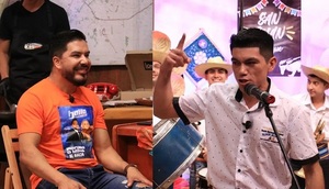 Inesperado; Carlos Portillo y Alder Alcides bailando el "Pericón" - Teleshow