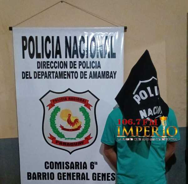 Joven golpeó a su pareja con un vaso y fue detenido - Radio Imperio 106.7 FM