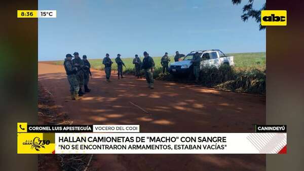 Hallan vehículos usados para ataque a helicóptero militar: habría narcos heridos - ABC Noticias - ABC Color