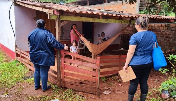 Jornada de vacunación en el asentamiento 27 de octubre