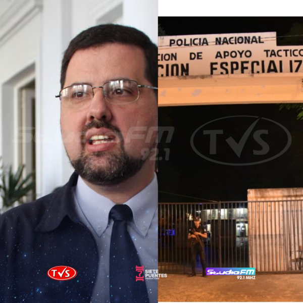 EXMINISTRO LUIS RIART, PRESO EN LA AGRUPACIÓN ESPECIALIZADA DE LA POLICÍA - TVS