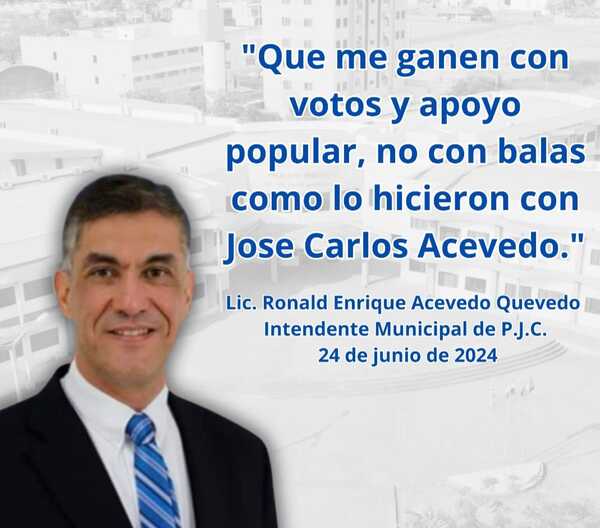 AUDIO 2: "Que me ganen con votos y apoyo popular, no con balas como lo hicieron con José Carlos Acevedo"