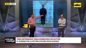 Tres detenidos tras homicidio de un actor: el sobrino de la víctima estaría involucrado - Crimen y castigo - ABC Color