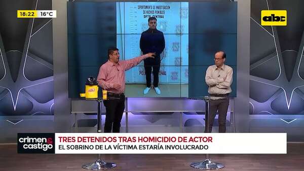 Tres detenidos tras homicidio de un actor: el sobrino de la víctima estaría involucrado - Crimen y castigo - ABC Color