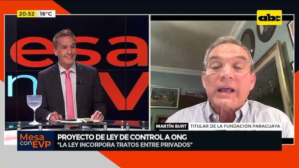 Video: Martín Burt cuestiona proyecto de ley de control a ONG - Mesa de Periodistas - ABC Color