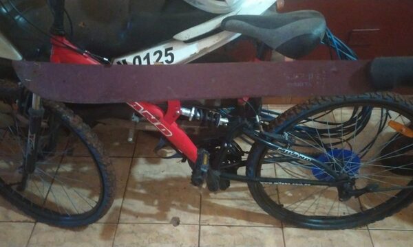 Incautan bicicleta y machete en Franco