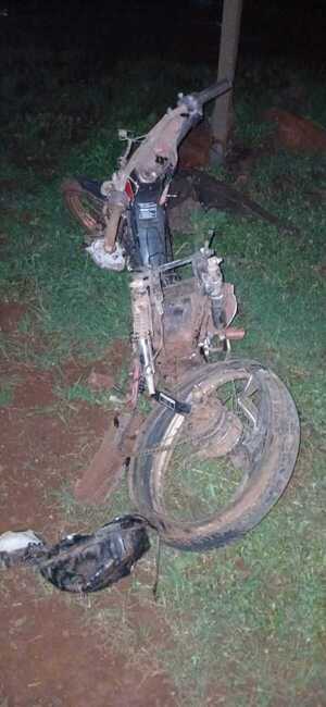 Grave accidente de tránsito deja un motociclista fallecido en Pirapey