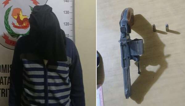 Amenazó de muerte a su pareja con un revolver y terminó detenido - Policiales - ABC Color