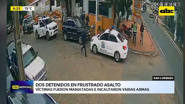 Frustrado asalto: Víctimas fueron maniatadas e incautaron varias armas - ABC Noticias - ABC Color